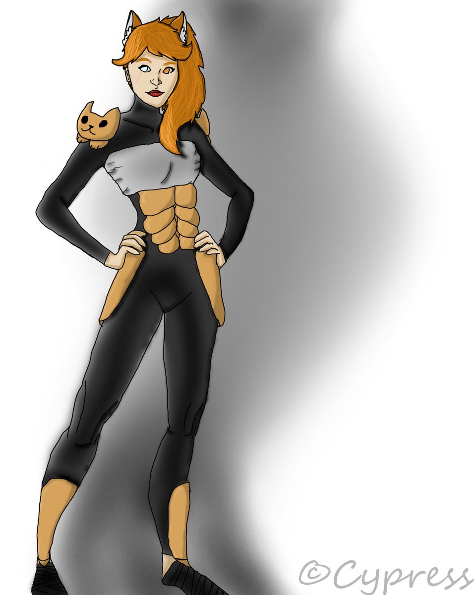 TLOExcalipurr's tweet photo. Whoa check out Rebecca! Thanks to Cypress for this PAW-some fanart! #attackonkitten #catknight #indiegame https://t.co/y9oOb9FqZc
