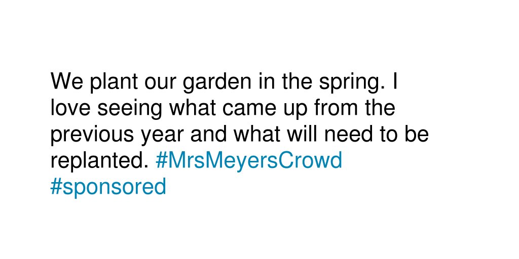 croninsinFL's tweet photo. How do you embrace making and creating in spring? #MrsMeyersCrowd #sponsored https://t.co/J2hWYbdmXx