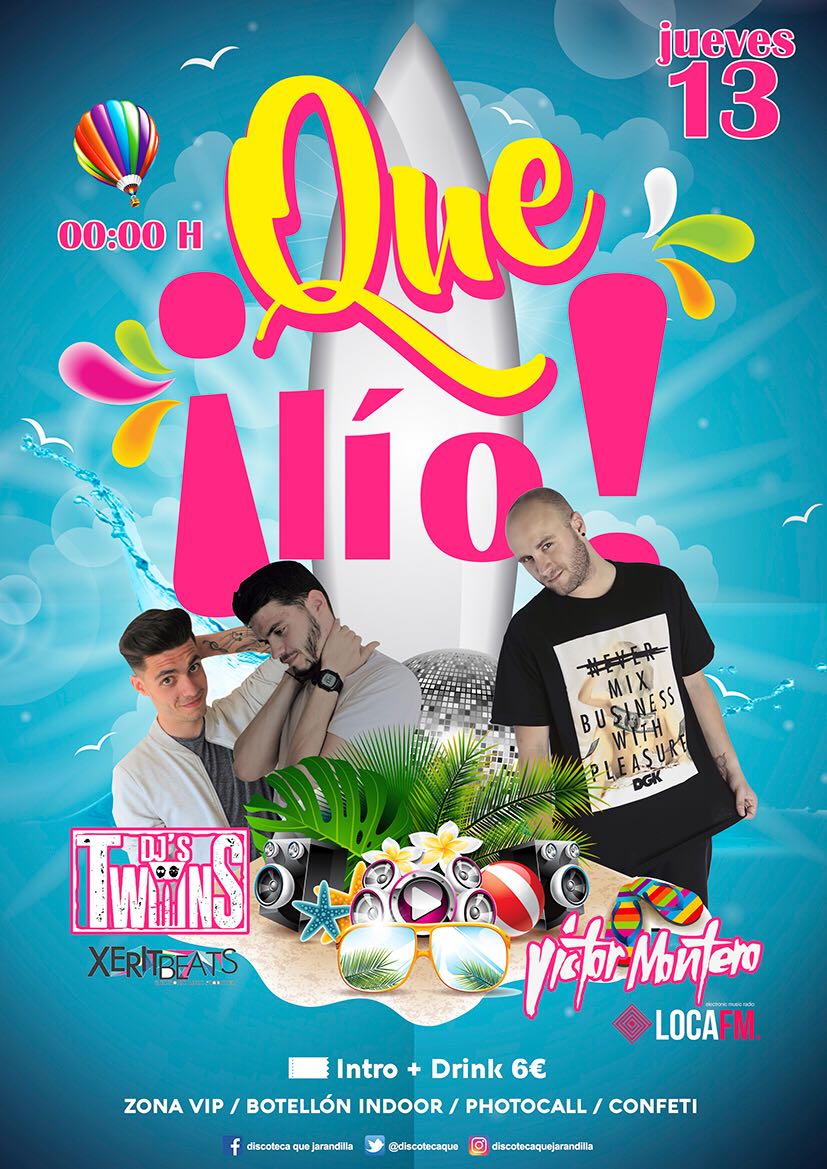 Llega la primera fiesta de esta temporada 2017 !  
☆☆ Jueves 13 ☆☆