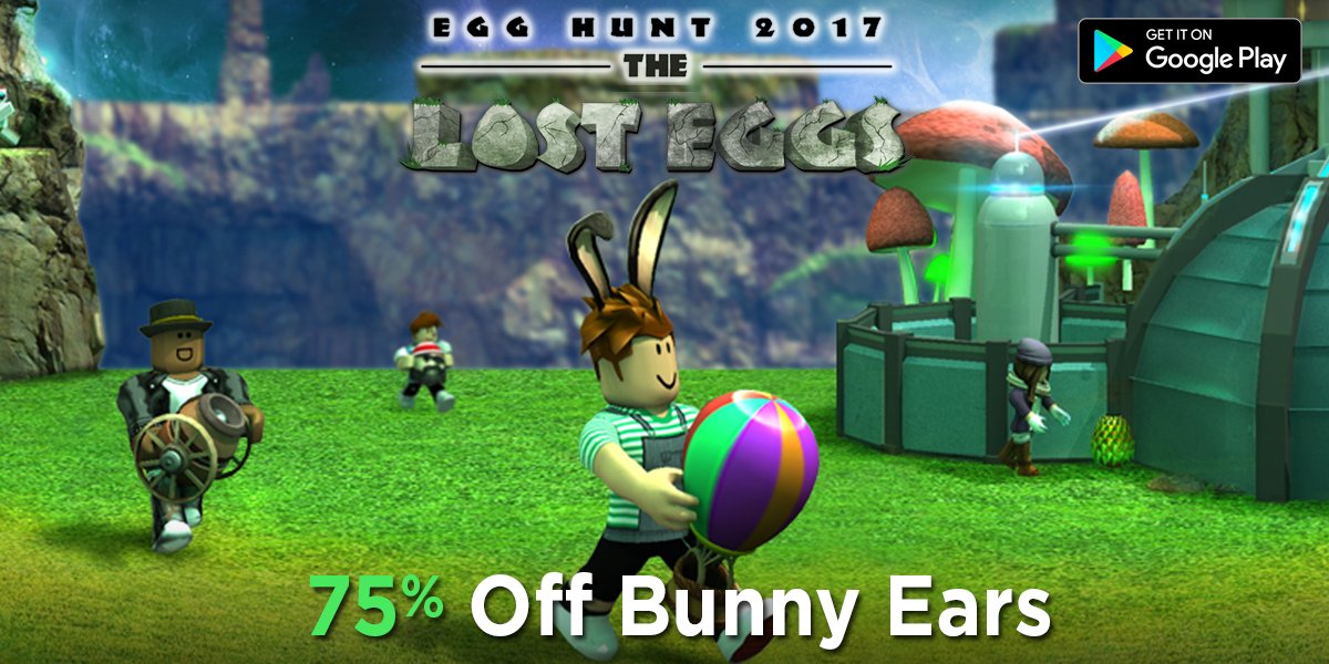 Roblox On Twitter Get The Exclusive Bunny Ears For 75 Off Only