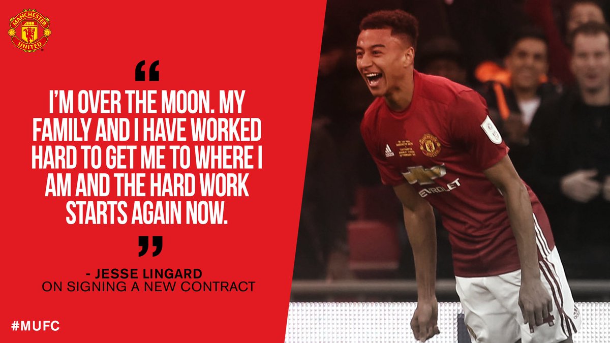 ManUtd's tweet image. ICYMI - @JesseLingard has put pen to paper on a new contract at #MUFC: manutd.co/TA