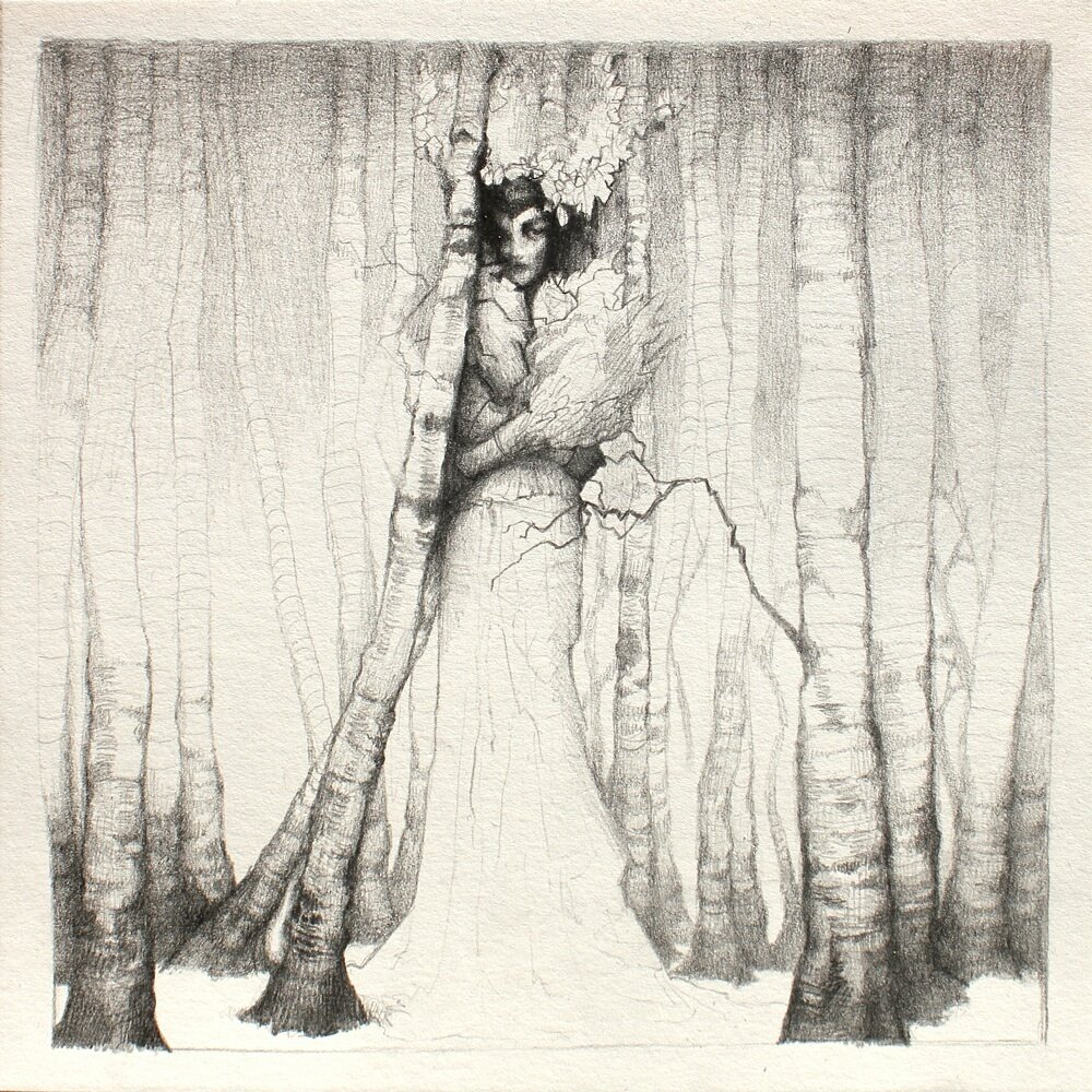 ...Trying to find someone to convince them of her #innocence . #pencildrawing #woods 