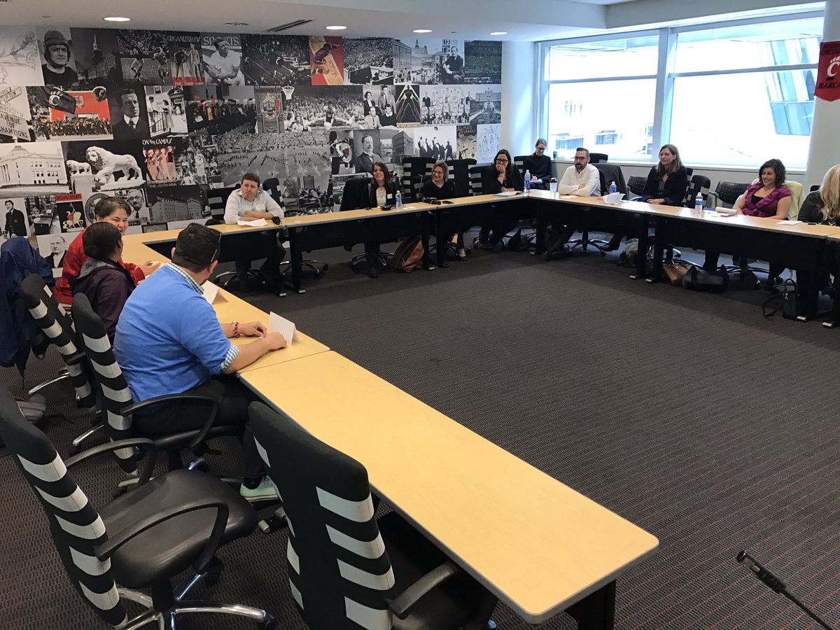 We had a tremendous panel and an even better audience for our session today looking at social media and social justice work for #ucSMW