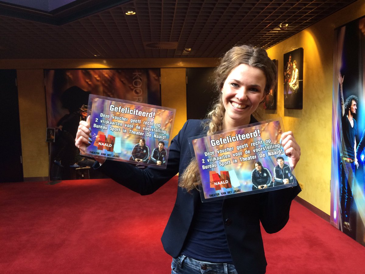 Geweldig dat ook Het theater van het jaar @TheaterDeNaald achter ons staat!! Bedankt voor jullie prijzen voor onze benefietavond #toppers