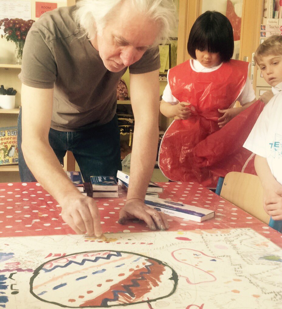 missjardinebisb's tweet photo. Year Two @BISB_Bratislava working with British artist #IanKeeble on work inspired by #TommyWatson #ArtWeek2017 https://t.co/ZdLlURTeLP
