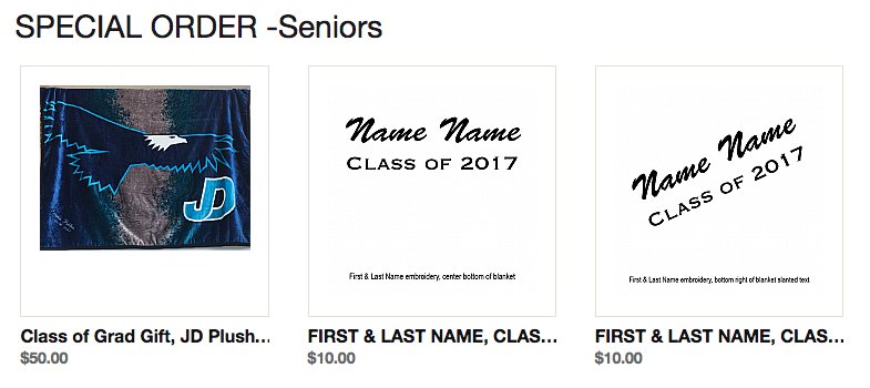 Looking for a great grad gift, order personalized JD plush blanket. saintpaulsplace.com/special-order-… 
<a href="/JDCHS/">Juan Diego Catholic High School</a> @Lynelle_JDCHS  <a href="/DrC_JDCHS/">Dr. Colosimo</a> <a href="/dgbrunetti/">Dave Brunetti</a>