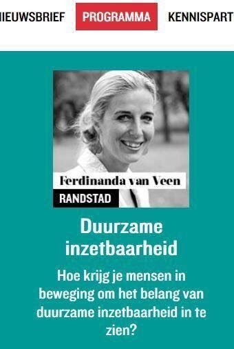 Op 20 april spreekt regiodirecteur Ferdinanda van Veen van Randstad op het BUSINESS FESTIVAL
lnkd.in/gX2Jre2