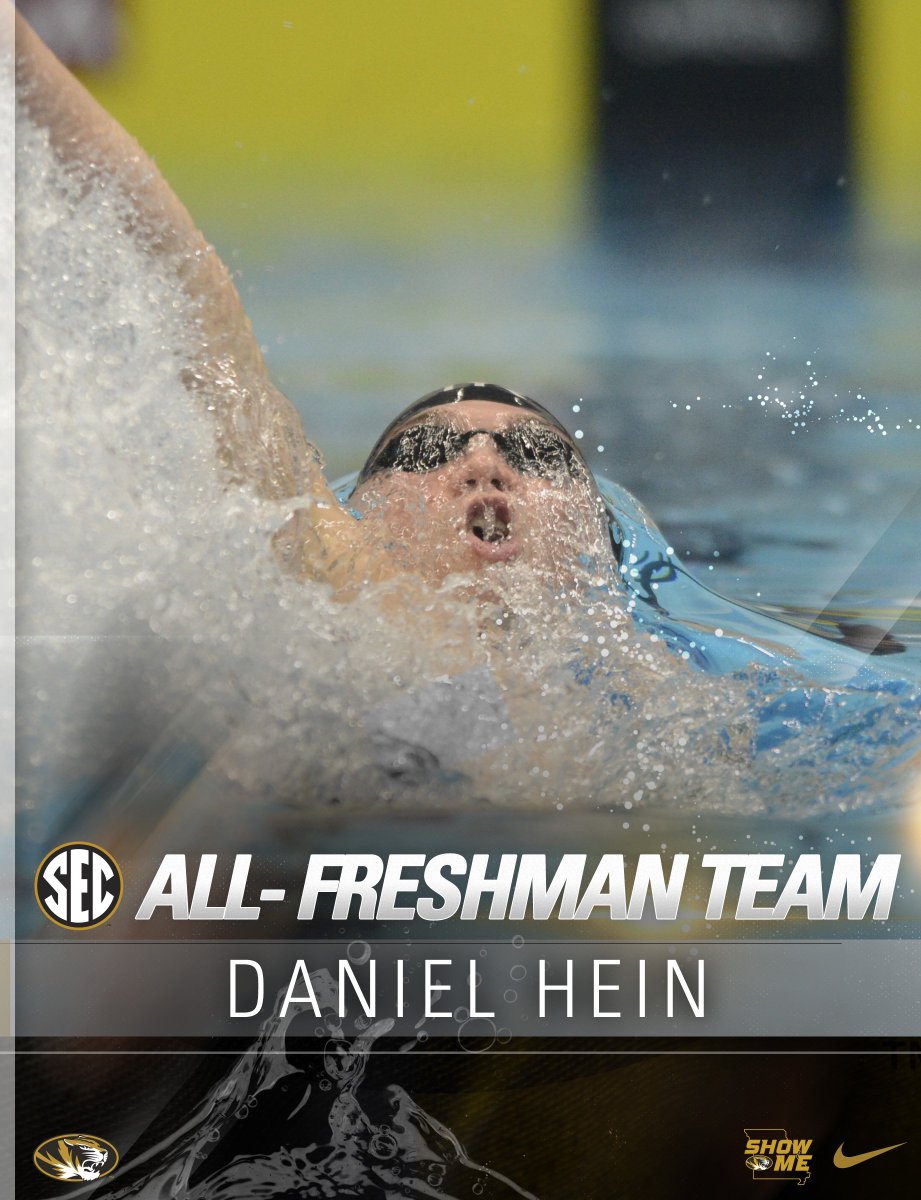 MizzouSwimDive's tweet photo. Congrats to Daniel Hein and Micah Slaton on SEC All-Freshman Team honors! https://t.co/opkjut9Ae6