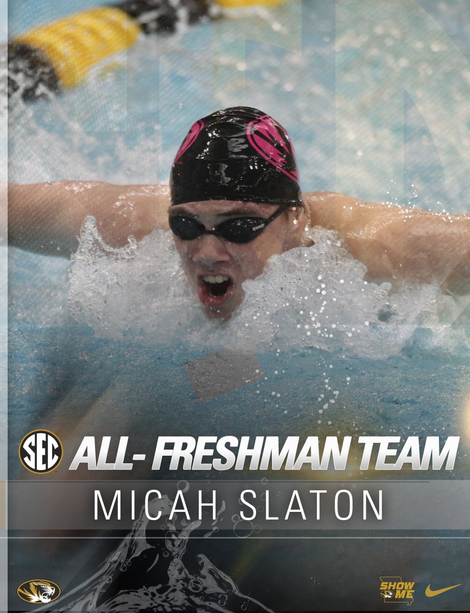 MizzouSwimDive's tweet photo. Congrats to Daniel Hein and Micah Slaton on SEC All-Freshman Team honors! https://t.co/opkjut9Ae6