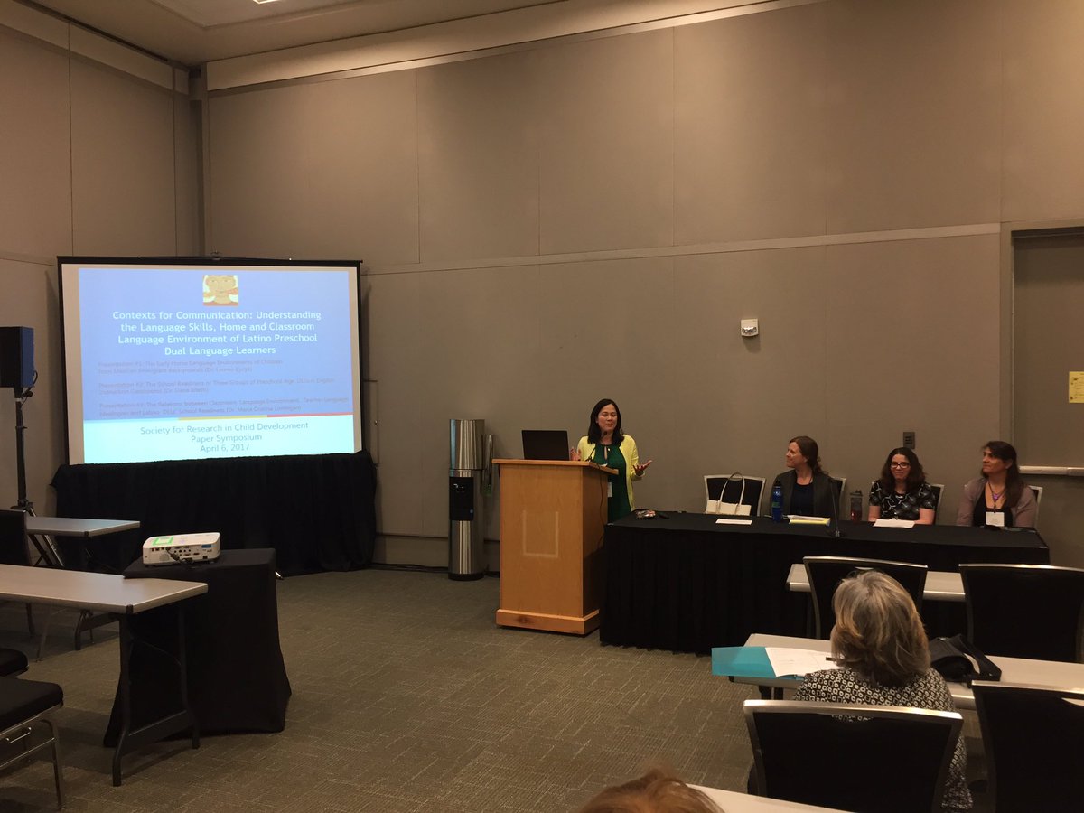 MelissaBaralt's tweet image. Fantastic panel on Latino preschool children&apos;s home &amp;amp; classroom learning environments and resultant language development #SRCD2017