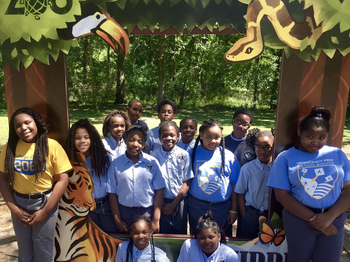 DPBatonRouge's tweet photo. 2028 Scholars took a trip to @BatonRougeZoo to learn about Louisiana Wildlife! @DemocracyPrep #ConstantLearners #WalkOnTheWildSide https://t.co/WrJ6O9fkEg