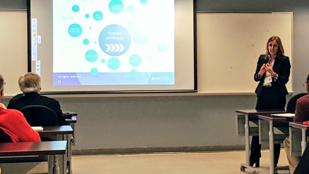 Chair_INFRA_S's tweet photo. Ce midi notre directrice exécutive @drouin_nathalie présentait l'approche KHEOPS aux chercheurs @ESGRecherche @esg_uqam @UQAM #TimeForKHEOPS https://t.co/vVRZl9agPE