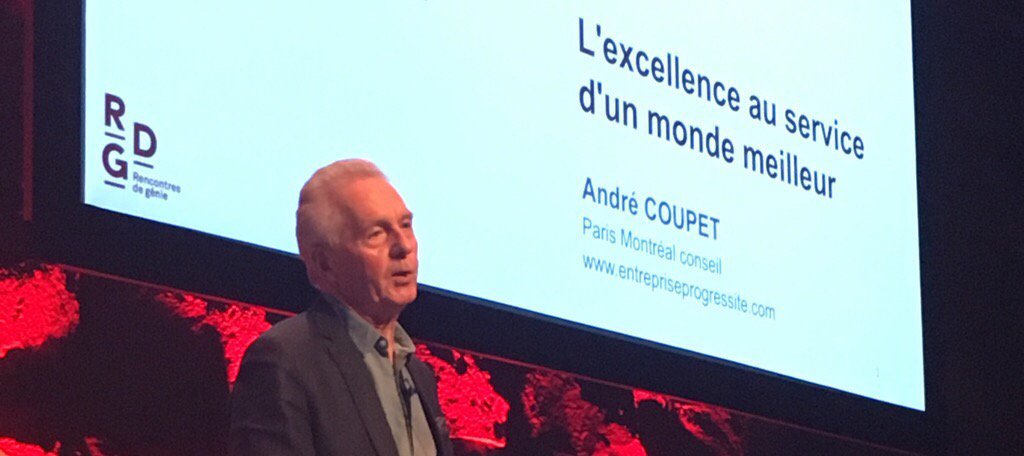 "L'entreprise progressiste doit se réconcilier avec la société" - André Coupet 
#RencontresDeGenie @ReseauIQ
