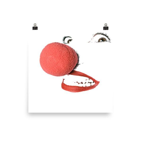PromoMyEtsy's tweet photo. Clown Nose Photo paper poster @HeadZoneTees https://t.co/9DzmrjAE6P https://t.co/o7dw0oztz2