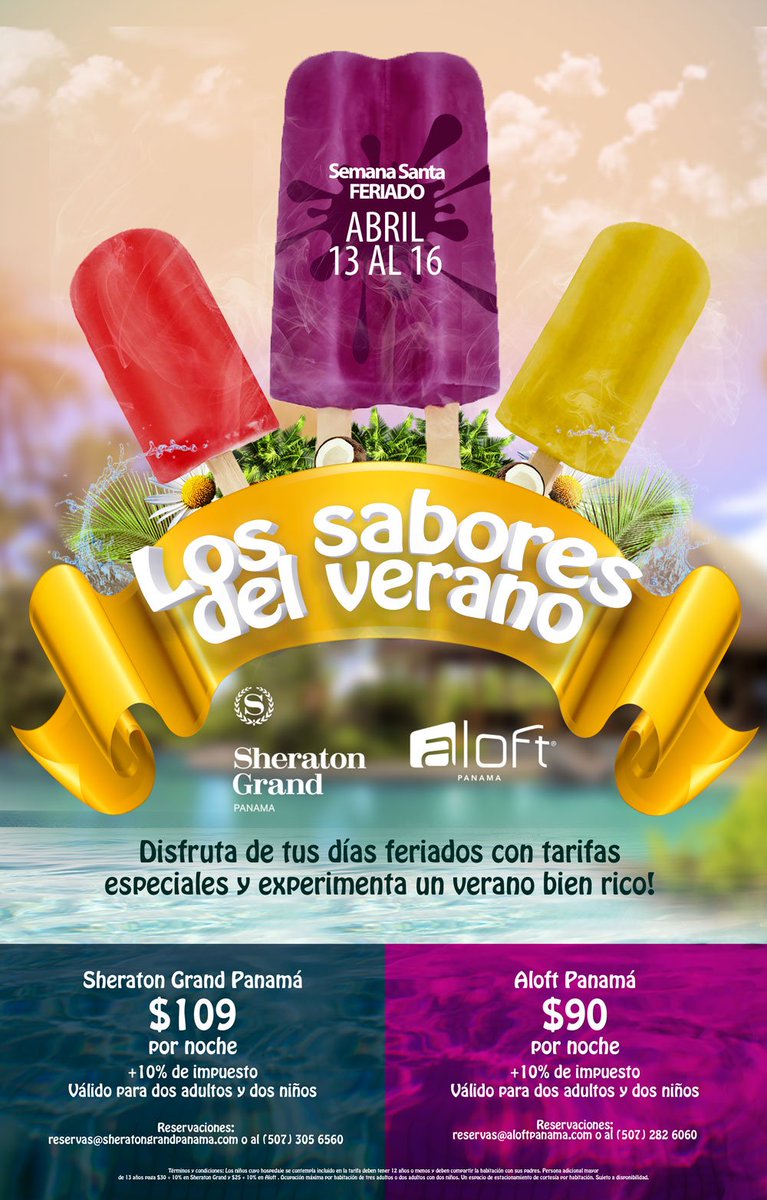 Disfruta de tus días feriados de semana santa con nuestras tarifas especiales.  Para reservaciones marcar al 305-6560. #SheratonGrand