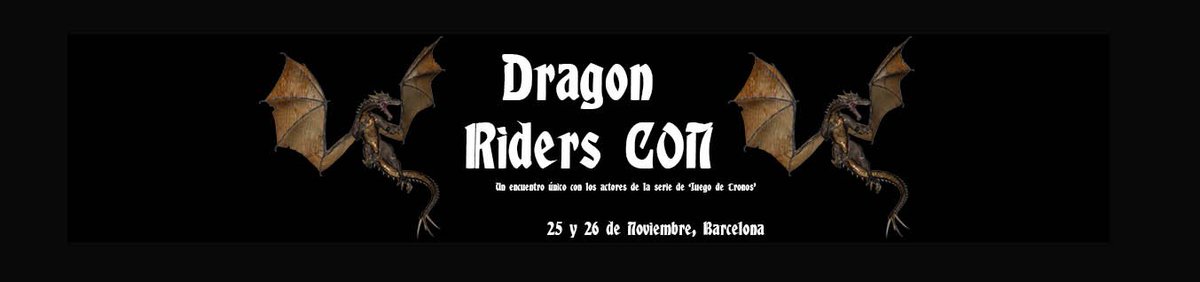 Todo el equipo de <a href="/AlwaysFEvents/">Always Fans Events</a> está muy emocionado de presentaros #DragonRidersCON, la convención con los actores de #JuegoDeTronos #GOT7