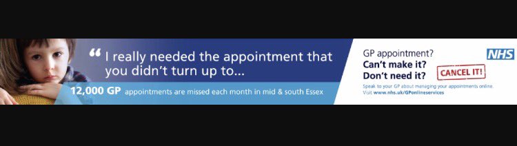 Last month 349 patients missed appointments, this is equal to 86 hours 55 mins or 515 appointments in total!! #pleasethinkofothers #cancel