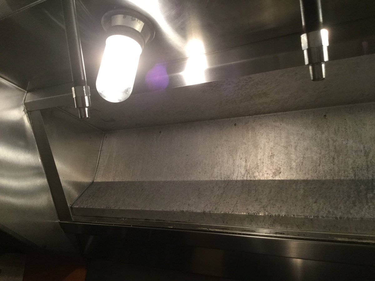 Take a look at these before, during, and after photos from a hood cleaning we completed a little while back!