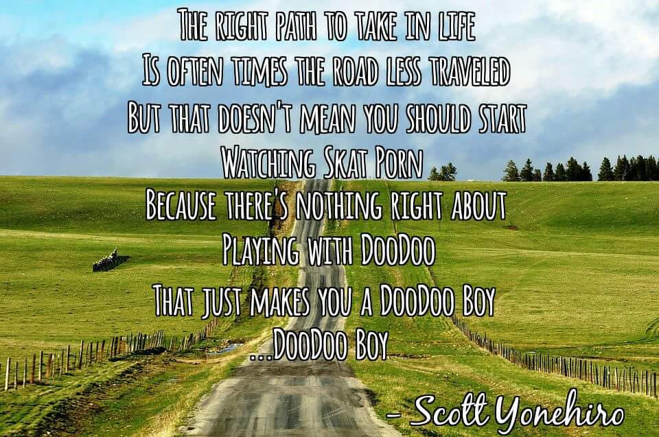 GettingYolked's tweet photo. Sounds like sage advice to us. #comedyrelief #MotivationalQuotes #noskat #hilarious #gettingyolked #funny https://t.co/k0fsLvgXNa