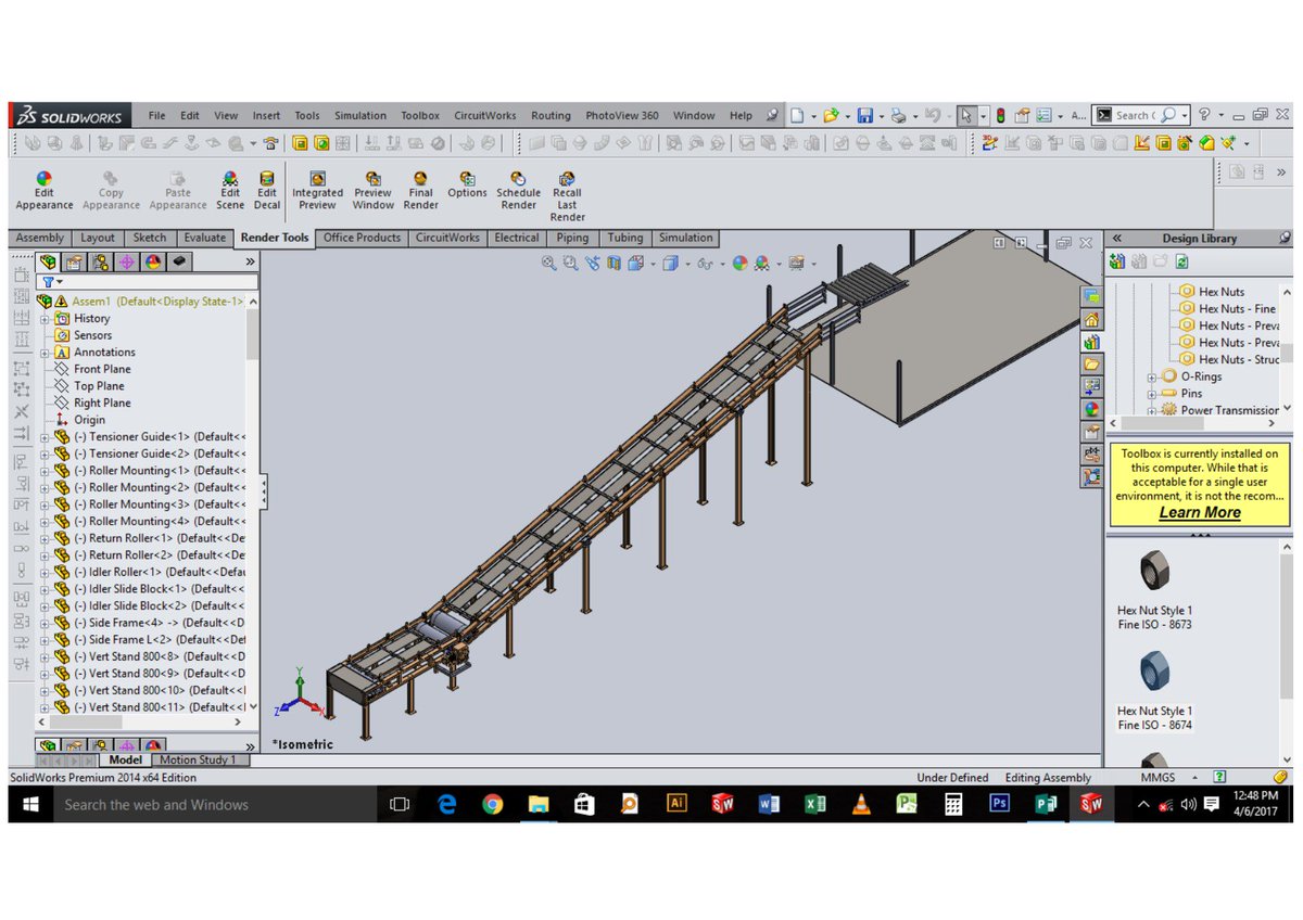 amazengineering's tweet image. Flour bag conveyor!