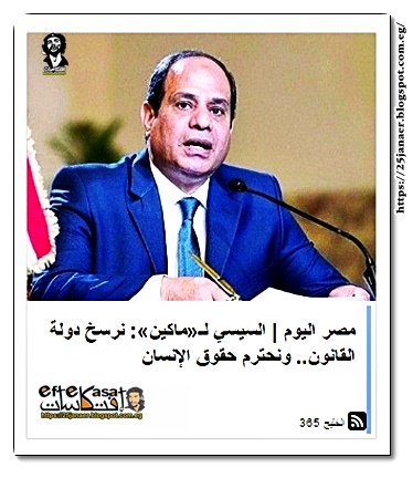 السيسي لـ«ماكين»: نرسخ دولة القانون.. ونحترم حقوق الإنسان