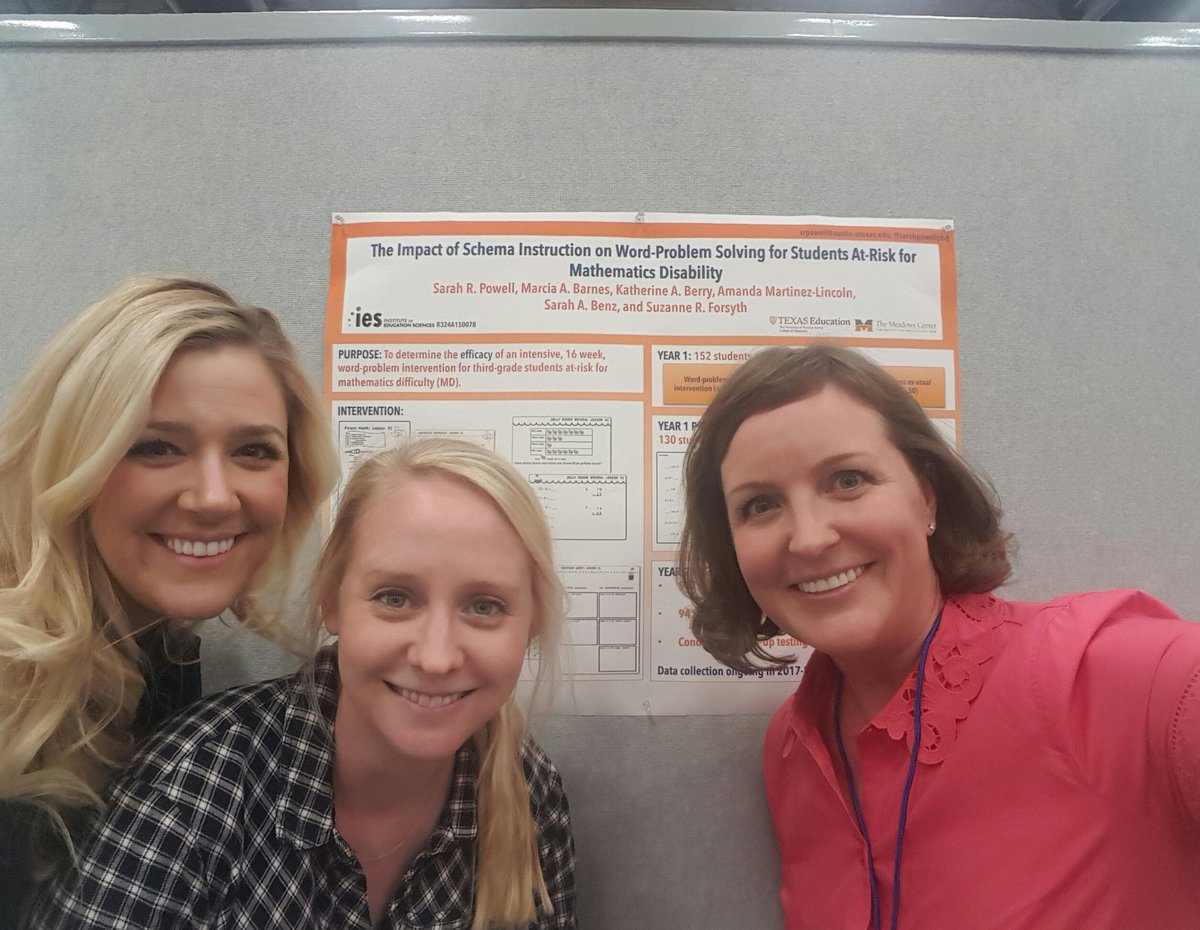 sarahpowellphd's tweet image. Busy conference week! Now at #SRCD2017 talking about #math #wordproblems and our @IESResearch.