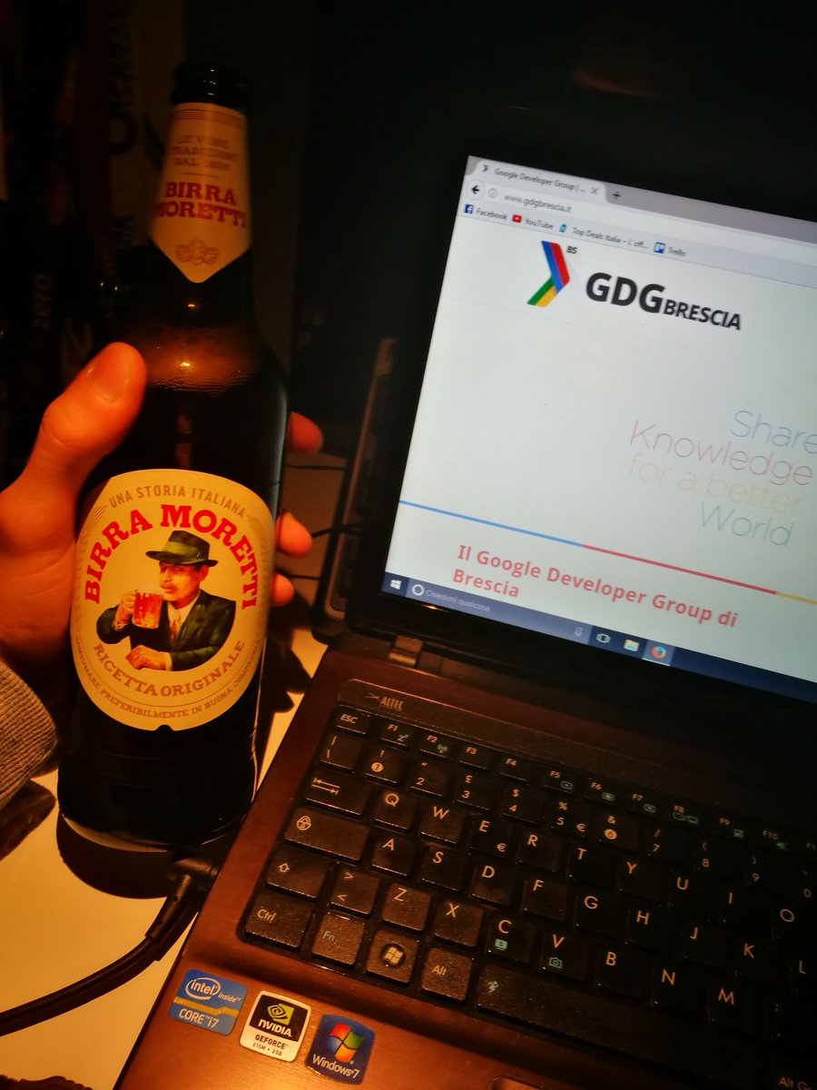 DreadTank27's tweet photo. Un brindisi al buon @michelmurabito da parte mia e dal resto dello staff del @GDGBrescia! #AmiciDiMich https://t.co/bFplVIhJfW