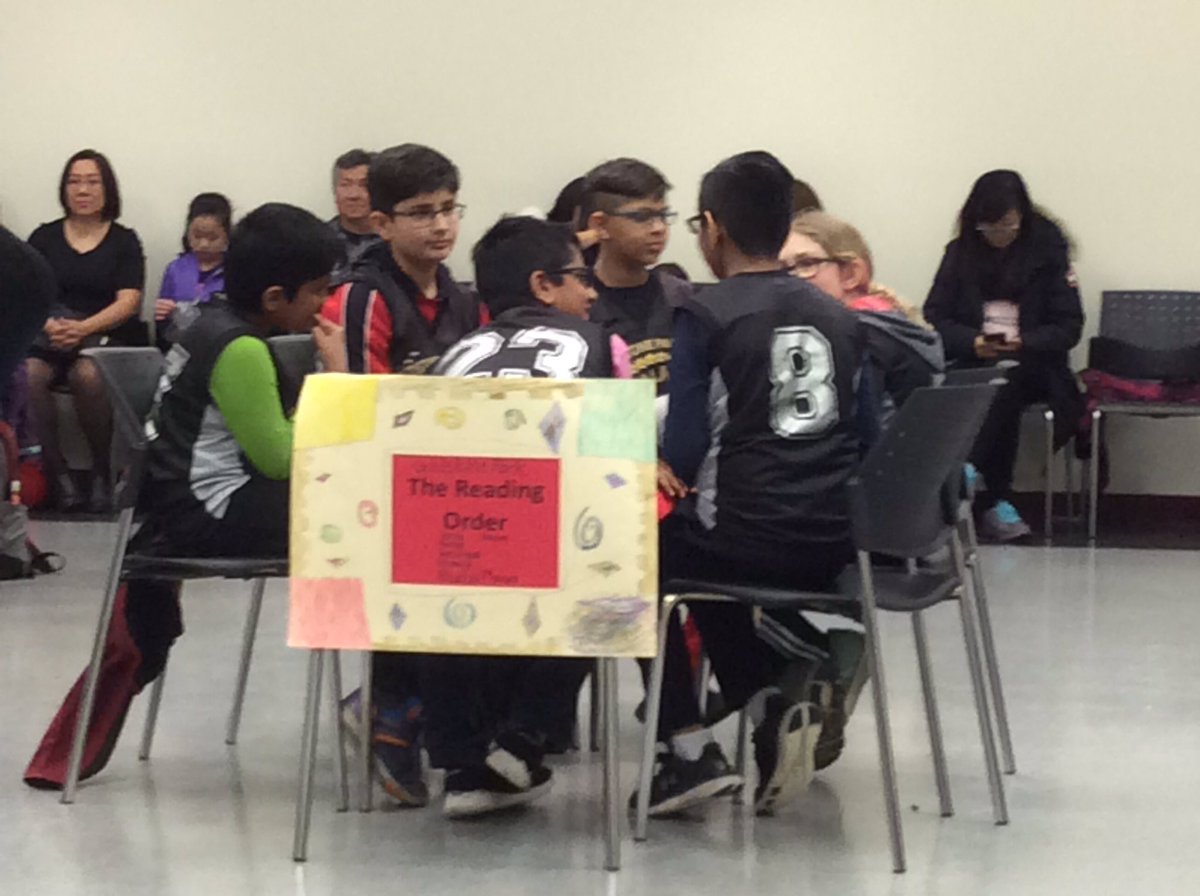 ColasaccoLinda's tweet photo. Super excited for @goldstonepark to be at the Reading Link Challenge Surrey competition! One more round to go! @surreylibrary #sd36learn https://t.co/xvuxw94p7X