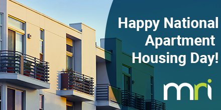 Happy National Apartment Housing Day from MRI Software!