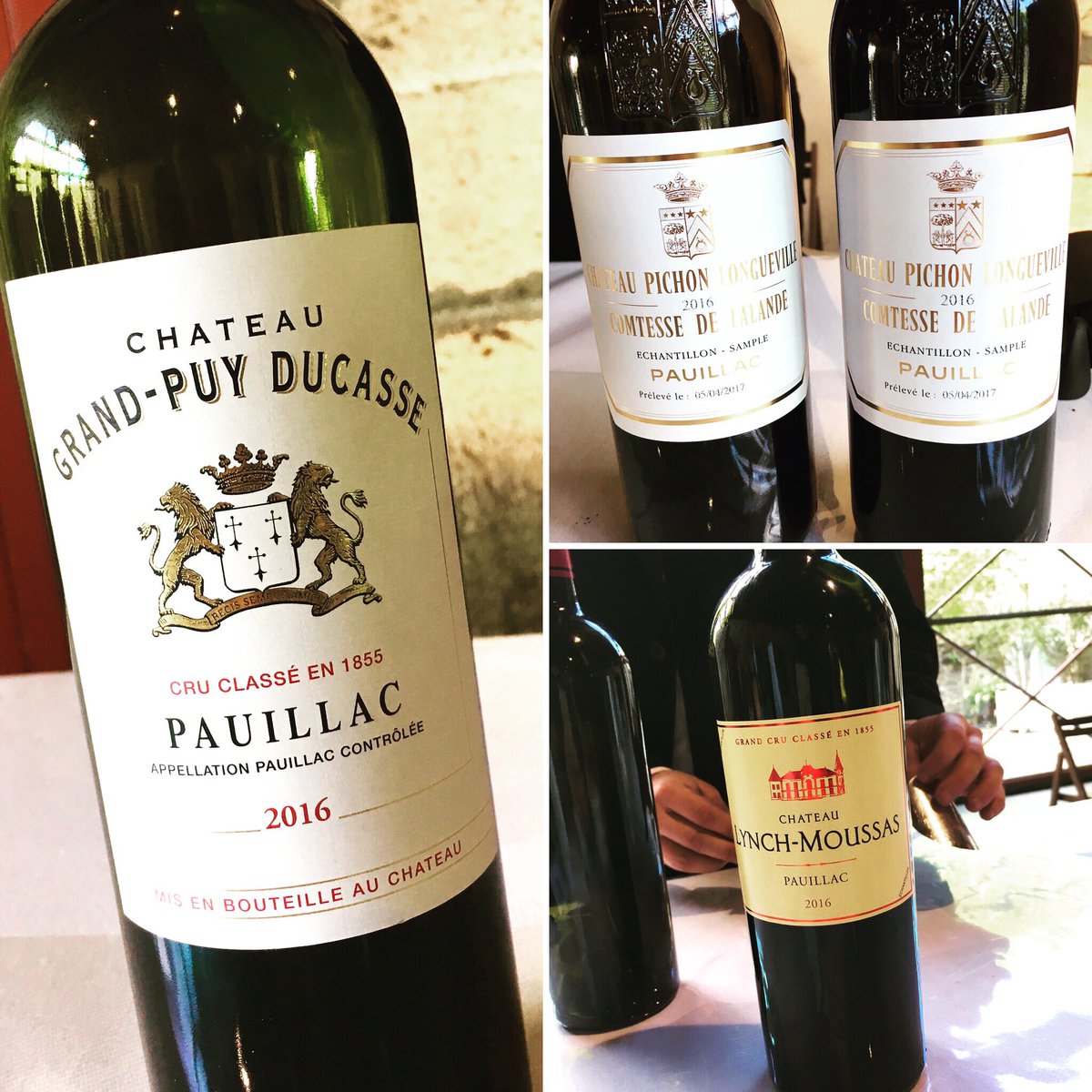 Mon trio gagnant en #pauillac Grand-Puy Ducasse, Lynch Moussas et Pichon Longueville Comtesse de Lalande ! #primeurs2016  #PixelsAndWines