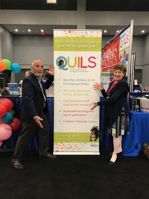KathyandRo1's tweet image. RG w Aquiles Iglesias at #srcd17 &amp;amp; launching our new language screener: QUILS w/ @BrookesPubCo. Exciting to bring it out! #LanguageMatters
