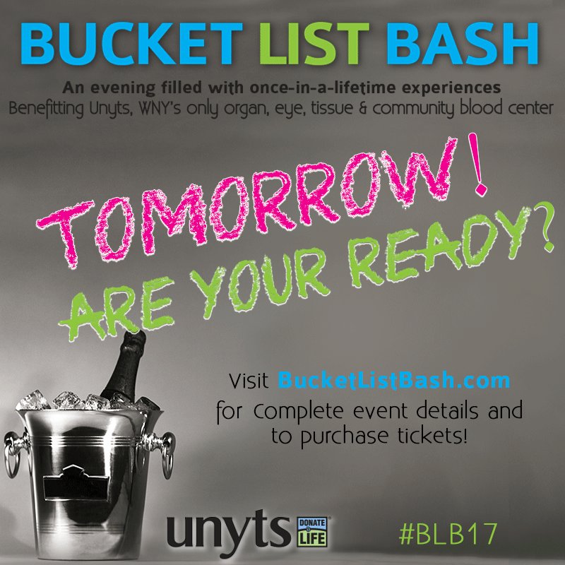 weconnectlife's tweet photo. So the #BucketListBash is TOMORROW! Will you be there? What are YOU most looking forward to? Share with us! #BLB17 https://t.co/NGEfIGfs8t