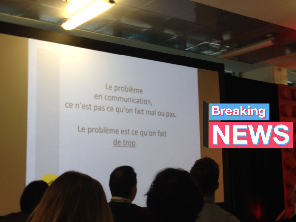 Tenons-nous le pour dit ! Excellente conférence <a href="/marcboilard/">Marc Boilard</a> #WAQ17 #quebec #téléfloride😉