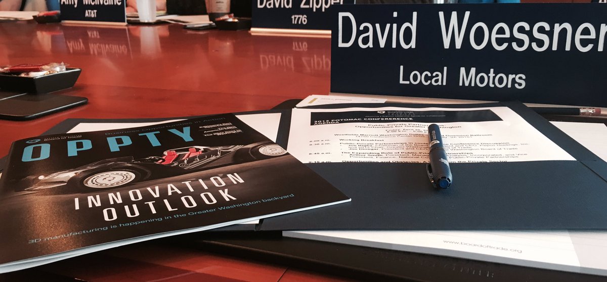 global_wooz's tweet photo. Hanging out with @DavidZipper at the @GWBoardofTrade to discuss Smart Cities. #oppty cover story @localmotors - nice surprise! https://t.co/DZ1uFG8wQ8