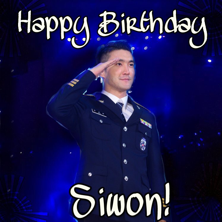 Happy Birthday Choi SiWon!
Eres Único Por Tener 2 Cumpleaños Al Año.
ELF TE AMA     