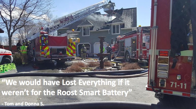 Last week, the Roost Smart Battery helped save a home from a devastating fire. Read Tom and Donna's Story here: getroost.com/blog-roost-hel…