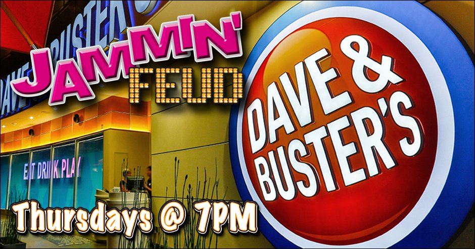 JamminFeud's tweet photo. We asked 100 people: Name a symbol you might see on an old school slot machine.

Survey says... Dave &amp; Buster's (Westminster, CO) at 7PM!!! https://t.co/Ncu7kQquf1