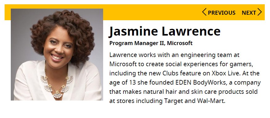 NFTE's tweet photo. Congratulations to NFTE alum and @edenbodyworks founder Jasmine Lawrence, @Forbes #30Under30 games honoree https://t.co/6iUQkFVpWr https://t.co/dtAnGRk6IQ