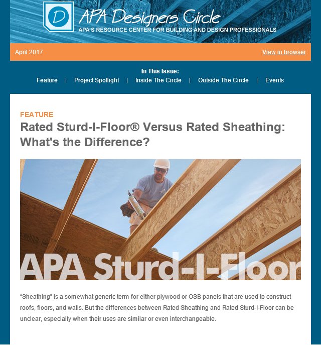 Apa Engineered Wood On Twitter New Apa Designers Circle News