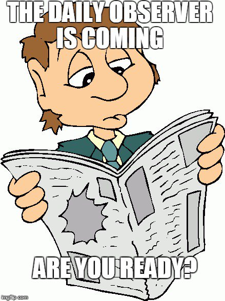 ObserveThis16's tweet image. Today, is the last day of The Daily Observer. Some special surprises coming soon, stay tuned! #printpods #insertcomma