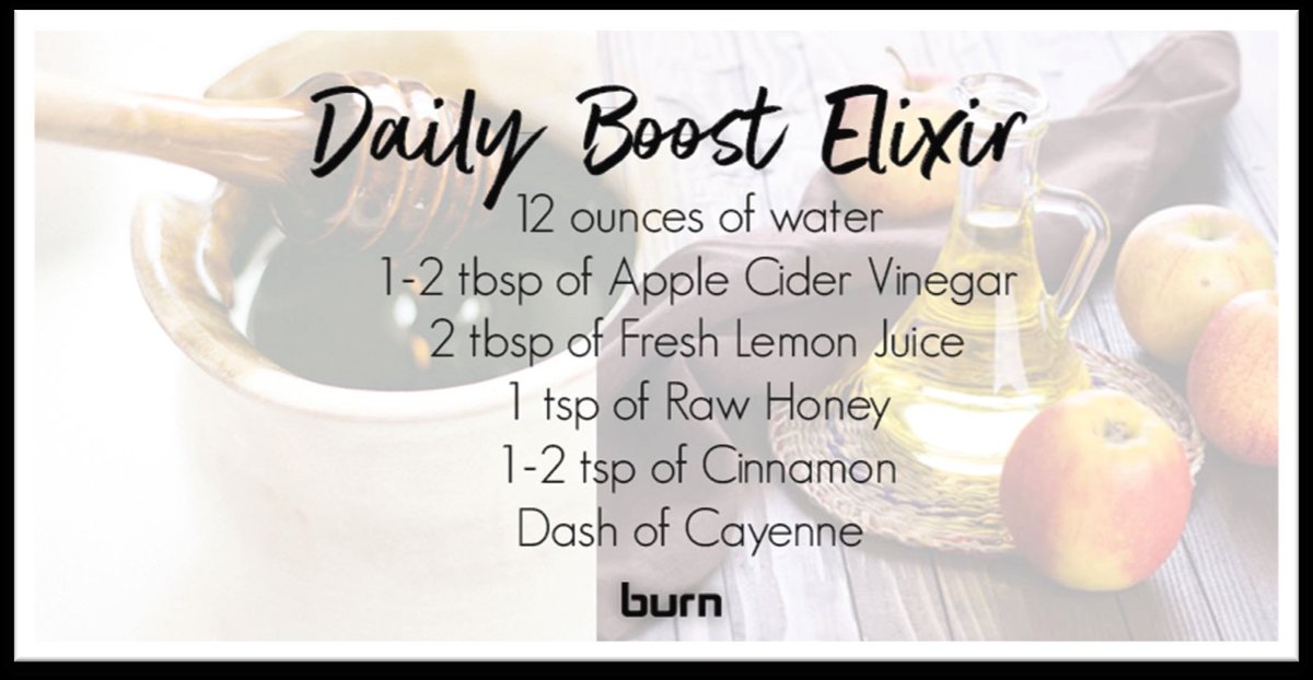 Start the day off right!! #Detox #AppleCiderVinegar #BurnBootCampMtLaurel