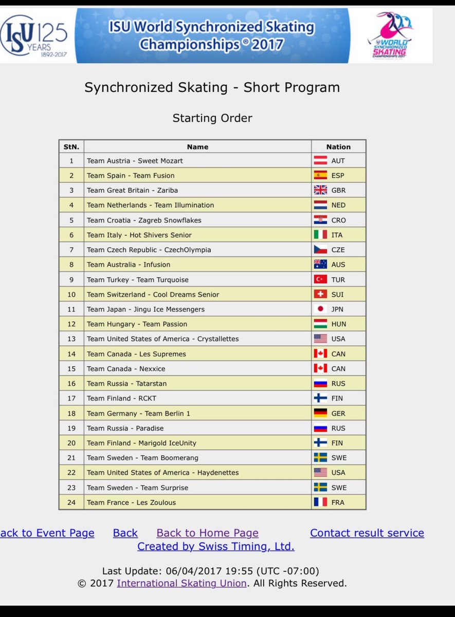 teamzariba's tweet photo. We skate 3rd tomorrow - be sure to cheer us on. Lots of hashtags out there but #worldsynchro #WSysColoradosprings #wssc17 https://t.co/BZcLTd4EF2