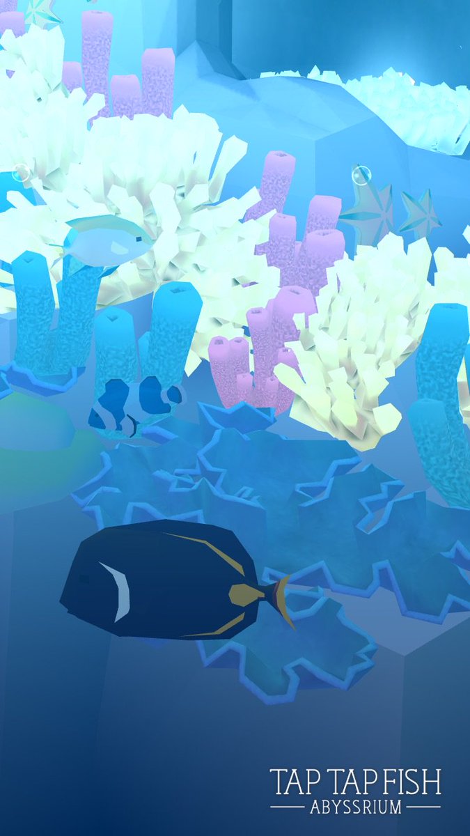 My Blue Clownfish:) 
#taptapfish
Download: onelink.to/jhe4sh