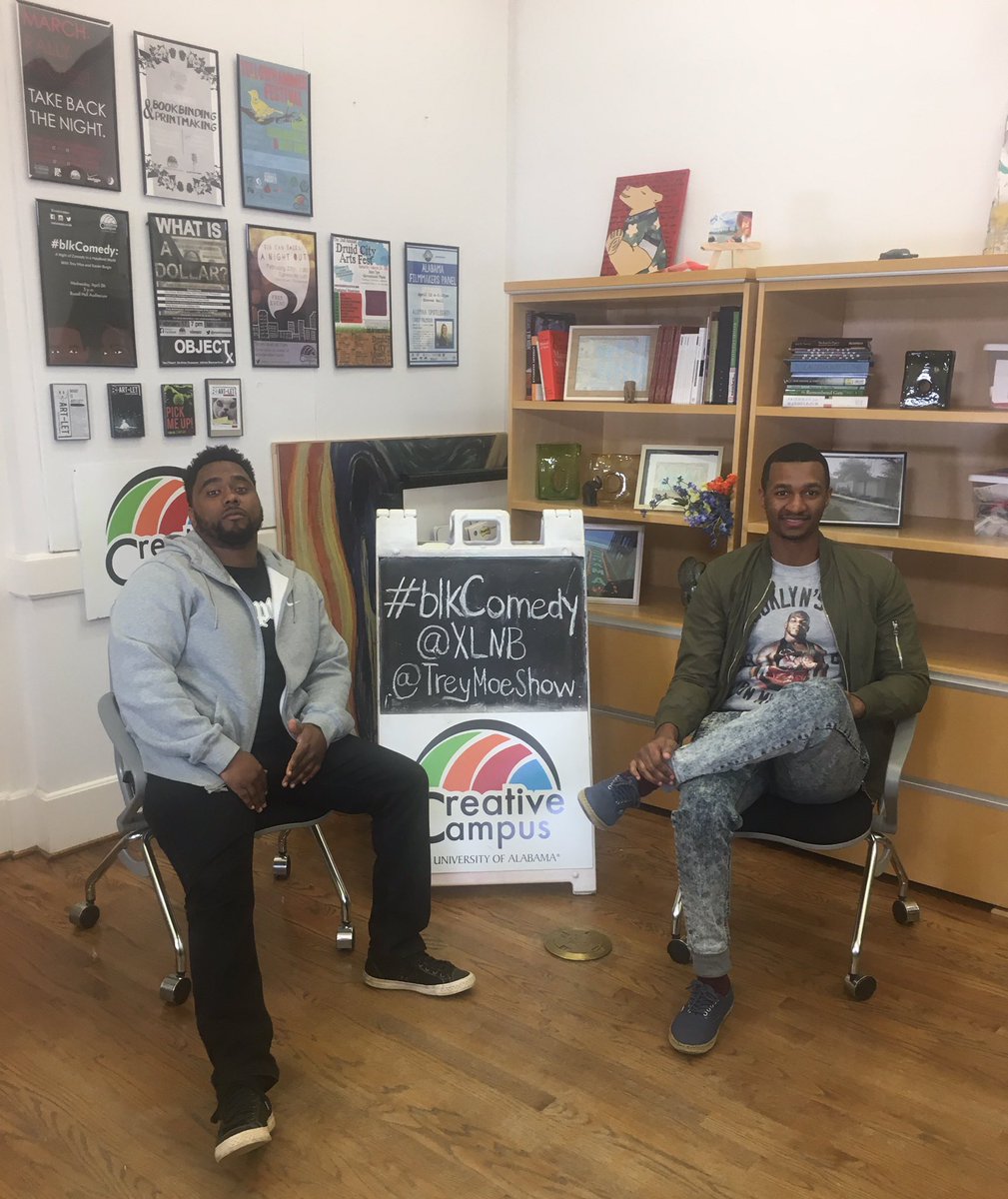XLNB's tweet photo. .@TreyMoeShow &amp; I spoke about #BlkComedy, Hollywood, &amp; social media with @creativecampus today! https://t.co/JN9ogpUp1n