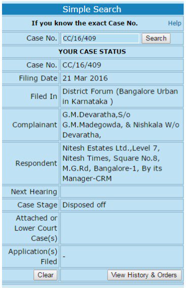 NCPBA11's tweet photo. Consumer Court orders @Niteshestates 2 pay flat buyer CC/16/409 interest @18% 4 delay in refund of cancelled flat @BangaloreMirror @TimesNow https://t.co/MJvtpkpRLu