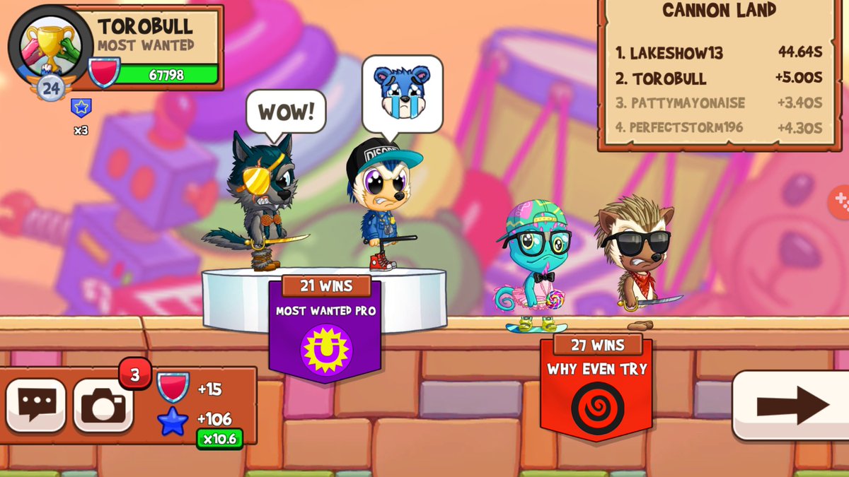 ToroBullSennin's tweet photo. 4-0 RIP ๐ #StartTrying #Bosses @TheFunRun #FunRunArena #ClanBattle #MostWantedPro #WhyEvenTry https://t.co/C0tW2nRaFJ