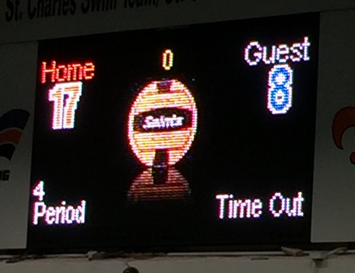 Picture says it all... Varsity had an awesome win over Shepard tonight!!!