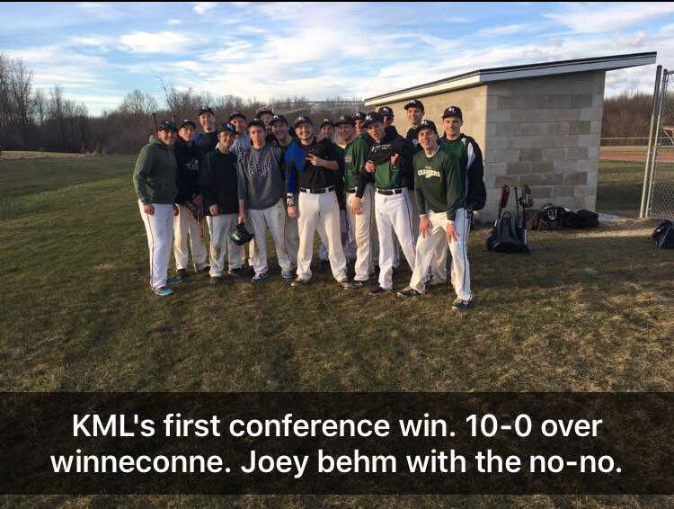 WIBallCentral's tweet photo. Joey Behm tossed a no-hitter in Kettle Moraine Lutheran's 10-0 win over Winneconne (via @BakerKalebbaker) https://t.co/YnmWFZc9PQ