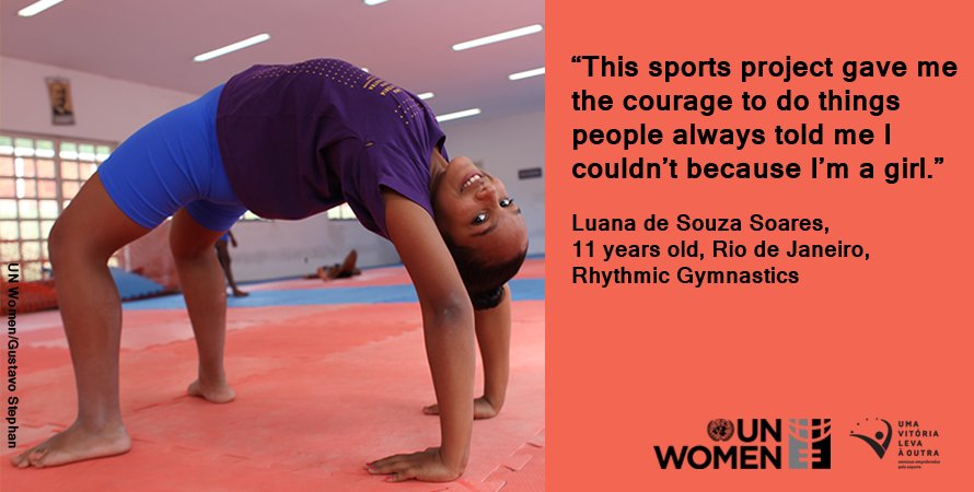 UN Women (@un_women) on Twitter photo Our programme with <a href="/Olympics/">The Olympic Games</a> <a href="/Women_Win/">Women Win</a> <a href="/bolaprafrente/">Bola Pra Frente</a> <a href="/Always/">Always</a> to empower through sport reaches girls like Luana #WePlayTogether #IDSDP2017 Our programme with <a href="/Olympics/">The Olympic Games</a> <a href="/Women_Win/">Women Win</a> <a href="/bolaprafrente/">Bola Pra Frente</a> <a href="/Always/">Always</a> to empower through sport reaches girls like Luana #WePlayTogether #IDSDP2017