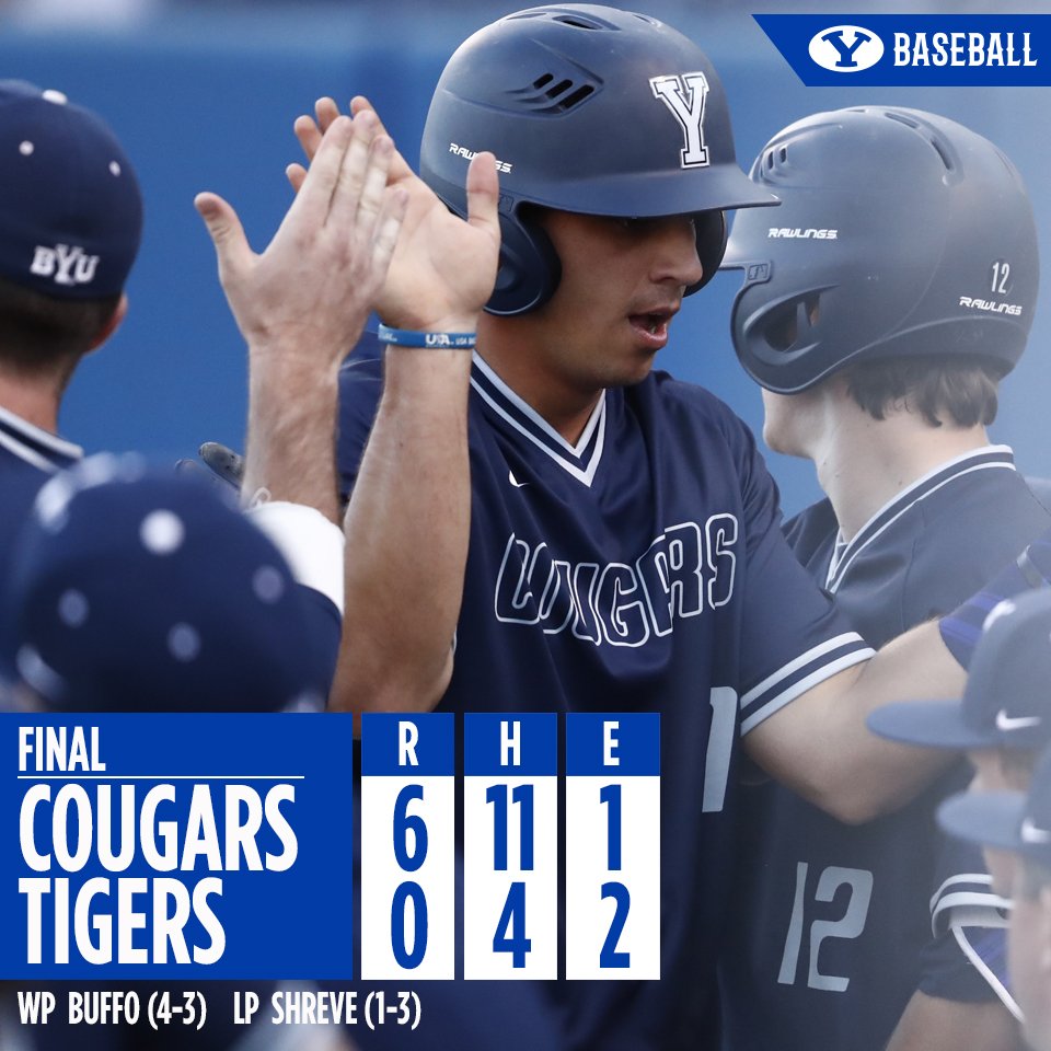 BYUBaseball's tweet photo. The Cougars shut out Pacific en route to victory!!

#GoCougs https://t.co/2AX753AzoR